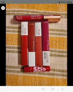 Maybelline Lipsticks Used