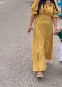 Mustard Beautiful Maxi dress