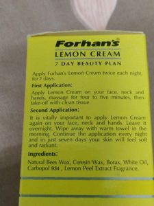 7 Day Beauty Plan Lemon Soft Skin Cream