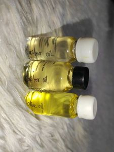 castor &amp; olive oil shots ,3 Bottles