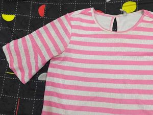 Striped Bell Sleeve Top