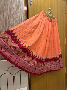 🆕 “Aurelia” peach Ethnic Skirt