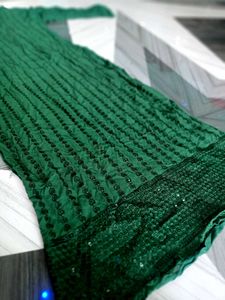 Green Sequin Work Kurti