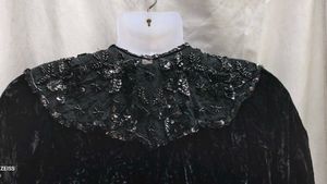132310. Vintage Velvet Embellished Coat