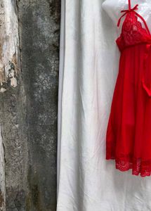 I. Red Lace Lingerie