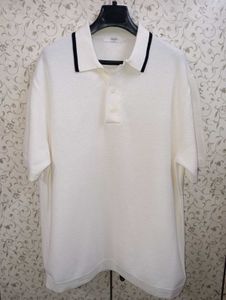 TOPTEN Classic White Knitted Polo T- Shirt