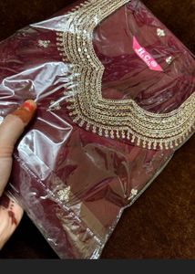 Maroon Embellished Suit Set