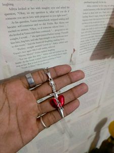 Heart Sword Necklace