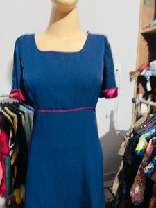 Elegant Blue Maxi Dress