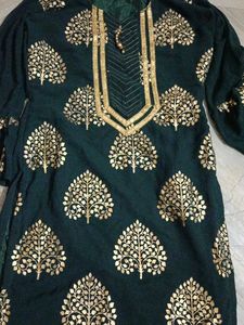 Green Sharara Palazzo Pants