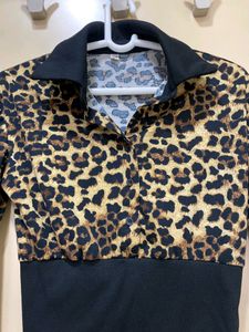 Cheetah Print Crop Top