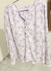 Floral Print Long Sleeve Top