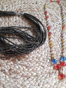 2 Beaded Necklaces