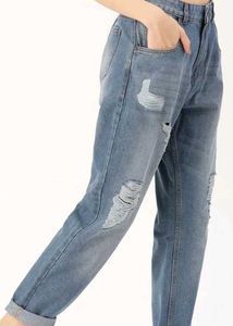 Ripped Skinny Fit Midly Distressed Jeans