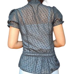 Black Mesh Top