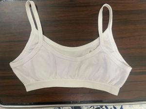 White Cotton Comfort Bra