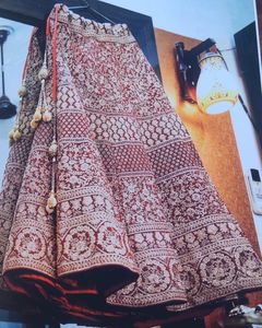 Designer Bridal Lahenga With 2 Dupatta