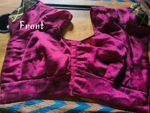Magenta Blouse With Astar Attached
