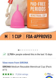 Sirona Menstrual Cup (Midium)