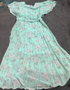 blue top with back lace