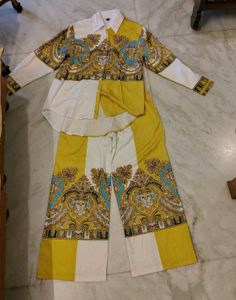 Mustard Printed Co-ord Set