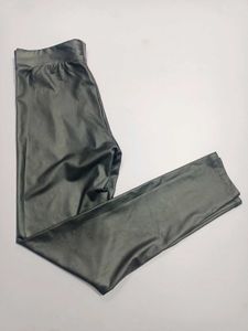 Sleek Black Leather Leggings Free Sz 30-32-34