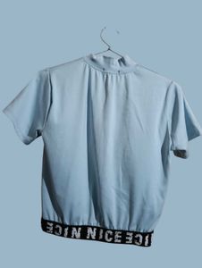 Crop Top With Class Front Chain