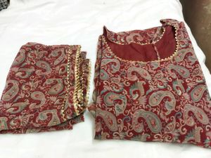 Paisley Print Kurti Set