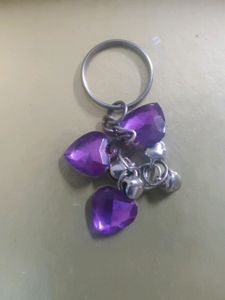Purple Heart Keychain