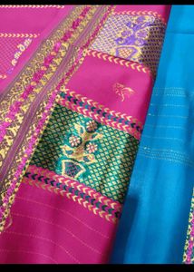 Blue &amp; Pink Saree