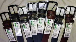 WOODLAND LEATHER BELT MEN