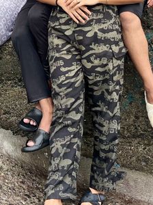 Camo Print Cargo Pants