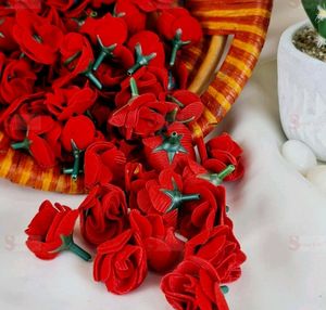 10 Pcs of Floating Mini Foam Rose Flower Heads