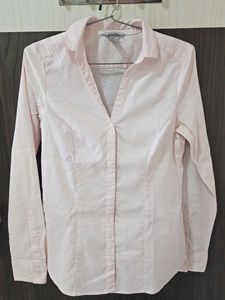 branded h&m Elegant Pink Button-Down Shirt