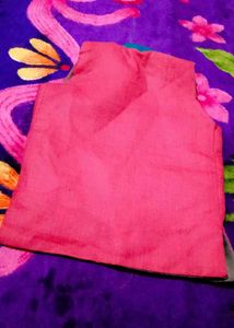 Pink &amp; Gray  Accent Nehru Vest