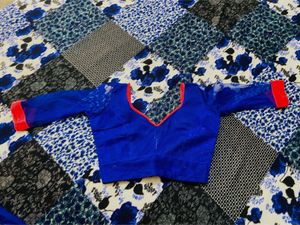 Lehenga, Blouse And Odhani Set💙🩷