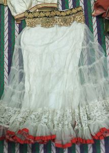 Fast Sell White Red Lehenga 🥰