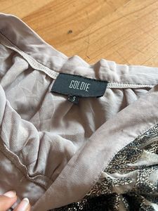 Designer Sparkling Silver Pattern Party Skirt