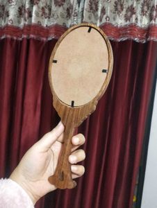 Wooden Hand Mirror Frame