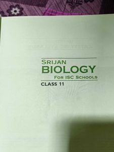 SRIJAN Biology for ISC Schools