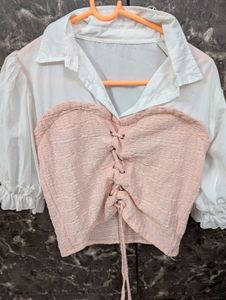 Pink Corset Style Top