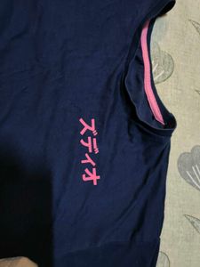 Navy Anime Graphic Tee