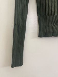Olive Green Knit Top