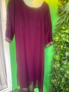 Not used Maroon Ethnic Kurta L to 3 XL