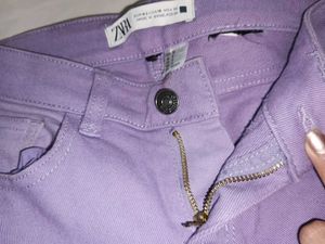 Y2k Lavender Straight Fit Denim Pants