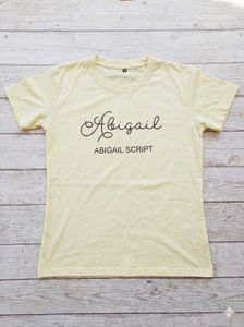 Customized 'Abigail' Script T-Shirt