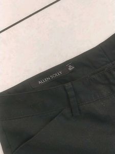 Allen Solly Black Cropped Pants
