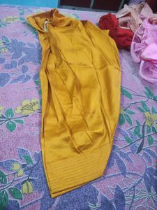 Chic Mustard Embroidered Kurta