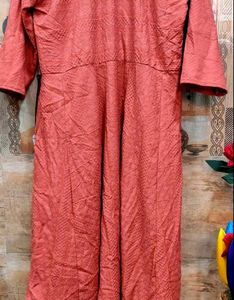 Brand New Rust Schiffli Dress LARGE/XL
