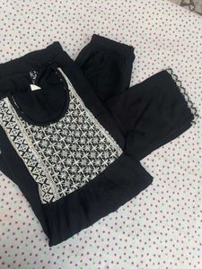 Elegant Black Kurta Set